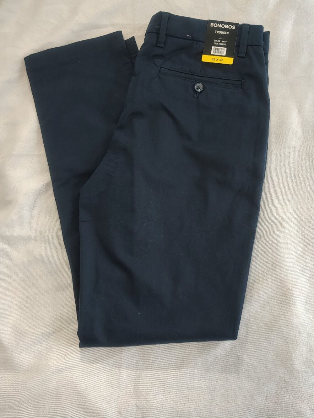 NWT Bonobos Size 32x32 Color Navy Stretch Weekday Warrior Slim Fit Dress Pants